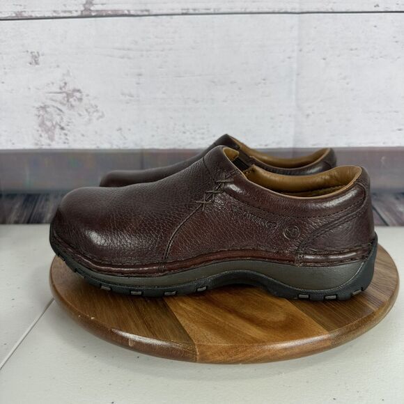 Redwing Shoes Womens 5 D Brown Steel Toe Slip On Work Shoes Clogs Leather - Picture 6 of 14